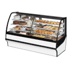 True TDM-DZ-77-GE/GE-W-W - Dual Zone Merchandiser, 77